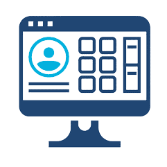Website interface icon representing Delaware Digital Media's SEO and AI visibility services, optimizing online presence